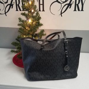 Michael Kors black tote purse